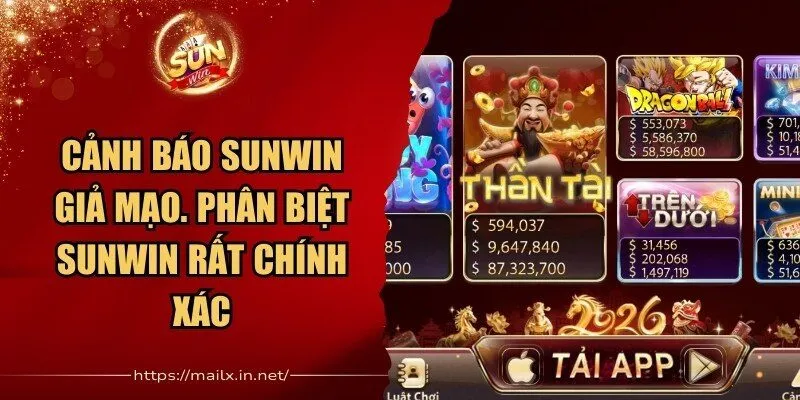 Sunwin Giả Mạo